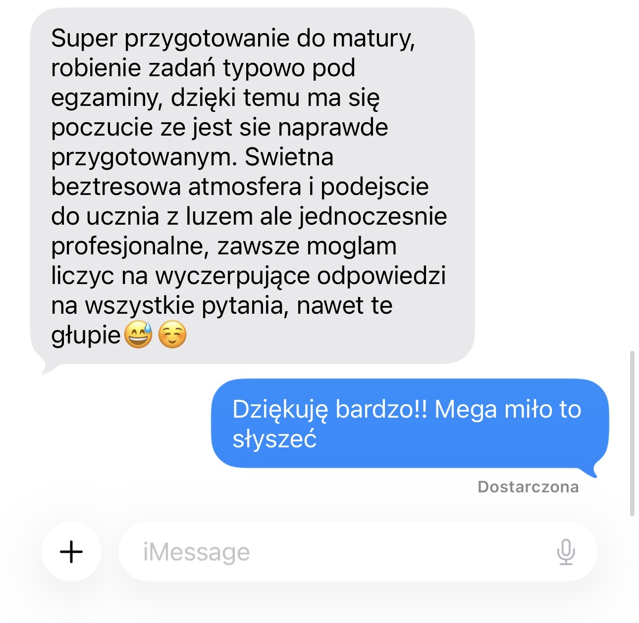 Opinia uczennicy o przygotowaniu do matury rozszerzonej z chemii